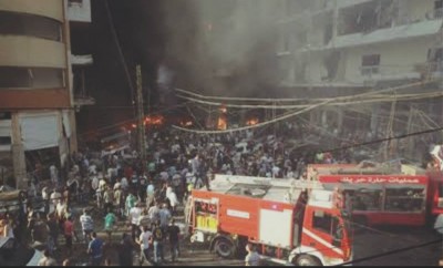 Friday terrorist attack in southern Beirut.